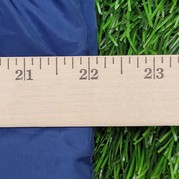 Vintage 90s Western MOD Jacket Womens Large 22x23 Blue Cream - Picture 12 of 13